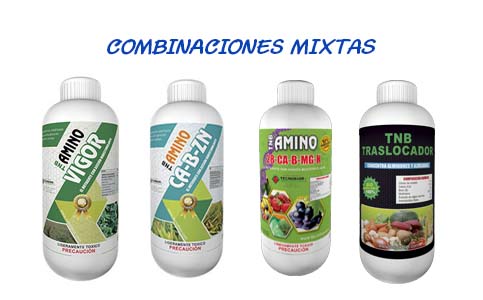 COMBINACIONES DE MICRO ELEMENTOS TNB AMINO QUE LOGRAN RESULTADOS ESPECIFICOS